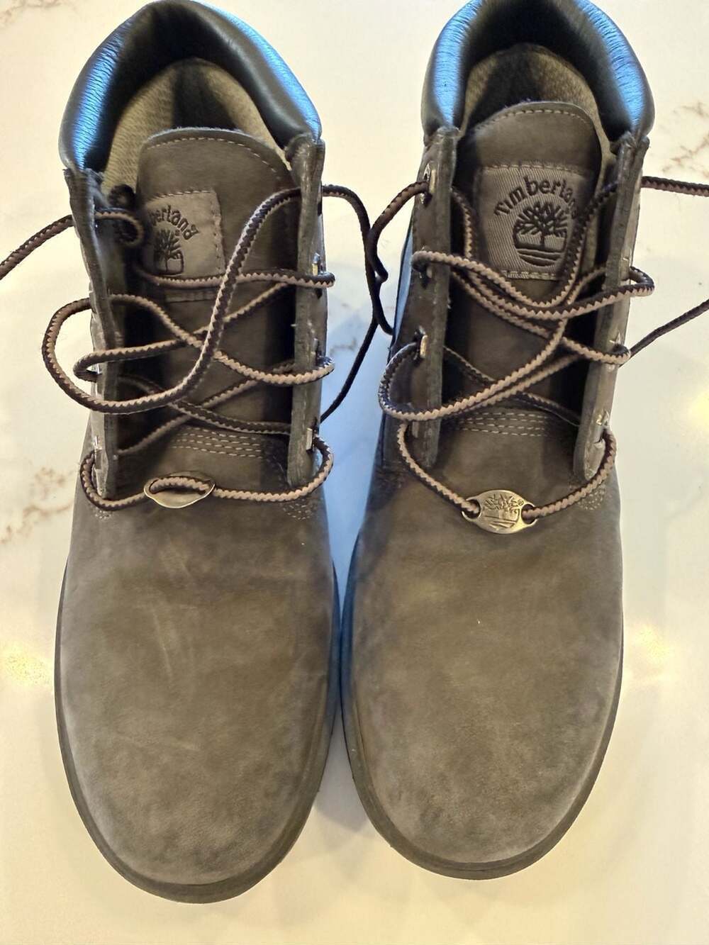 Timberland Women's Nellie Waterproof Chukka Boots Gray Nubuck Colorway 7M